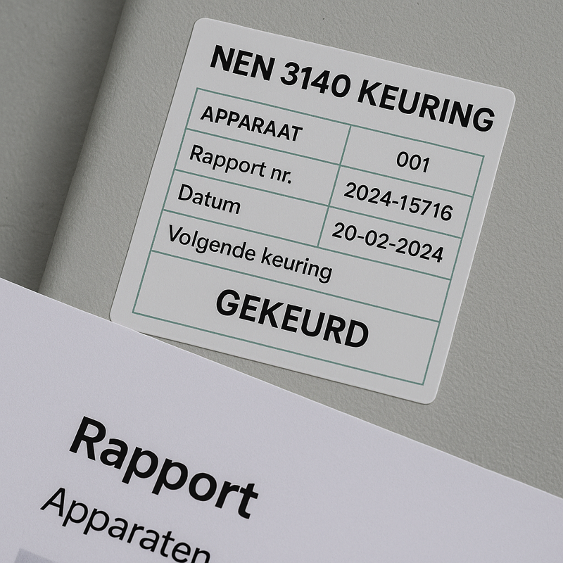 Rapportage en certificaat